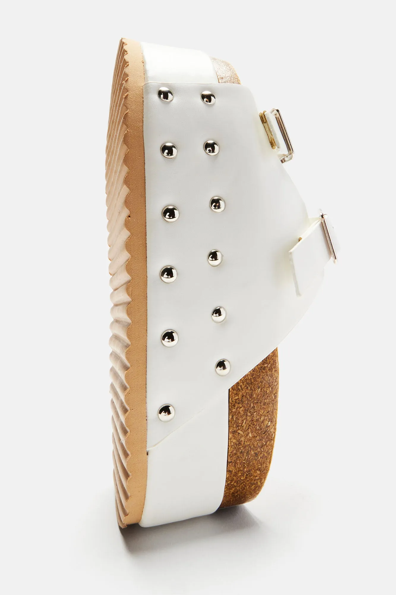 Almost Daily Flatform Sandals - White/Pink