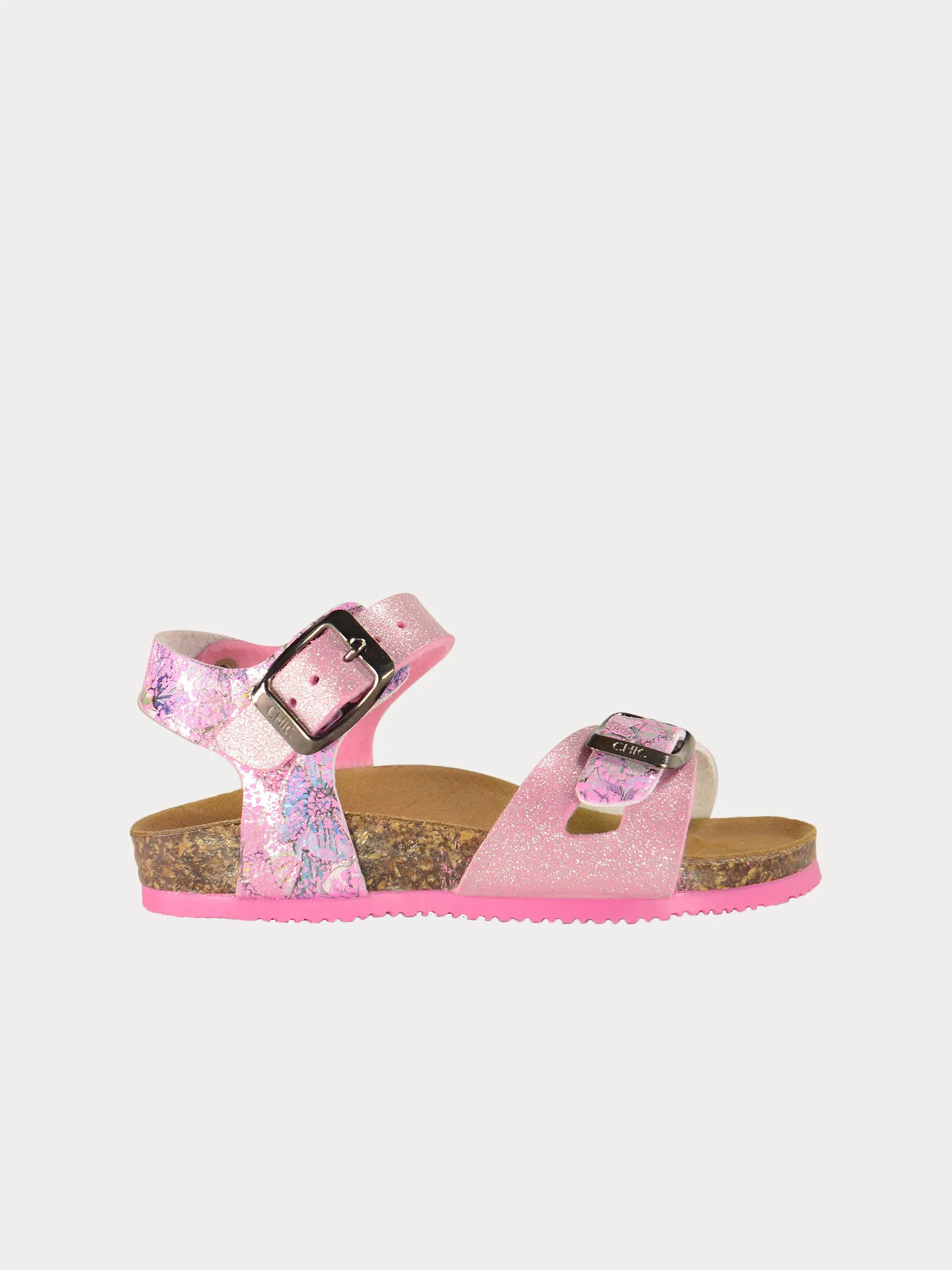 Biochic Girls Back Strap Sandals in Pink Leather