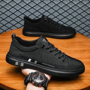 Breathable Walking Men'S Casual Shoes Slip-On Canvas Fashion Sneakers (Code: 1240)