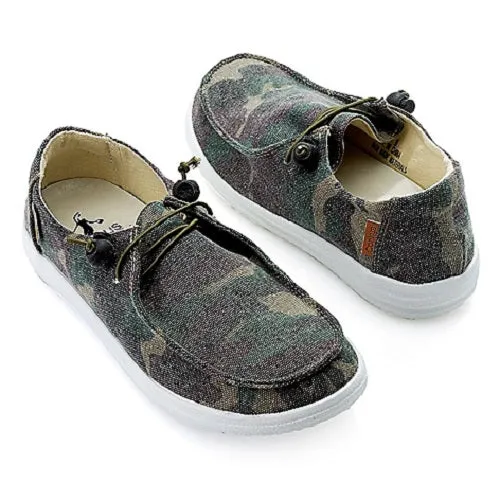 Corkys Womens Kayak Casual Slip On Sneakers, Camo