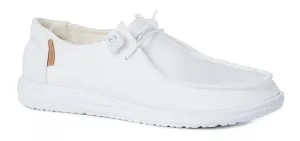 Corkys Womens Kayak Casual Slip On Sneakers, White