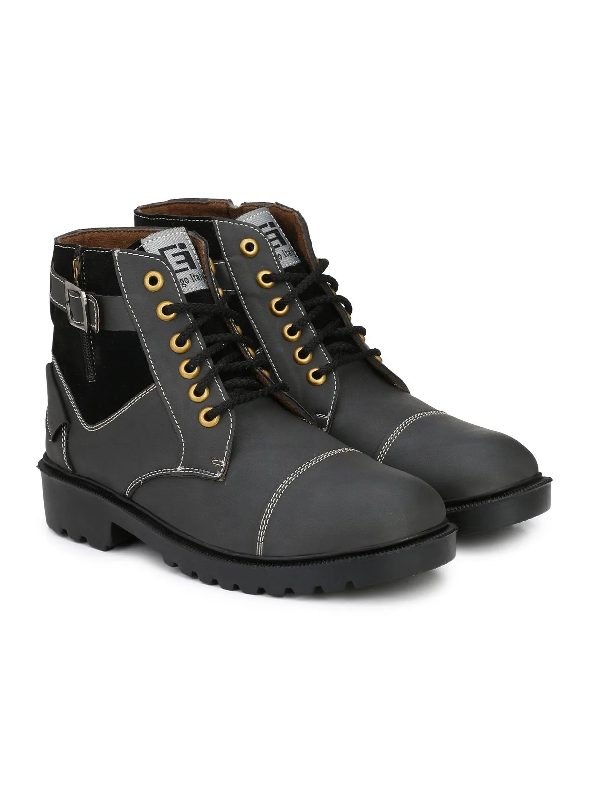Eego Italy® Black Stylish Casual Boots