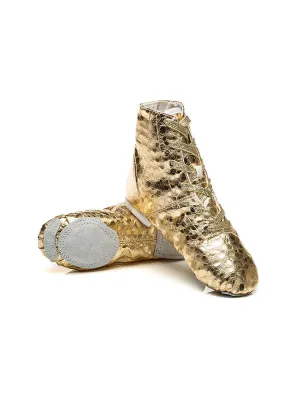 High Top Jazz Shoes Polka Dot Pattern Dance Training Shoes