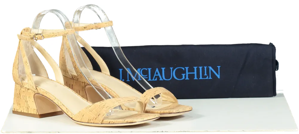 J.McLaughlin Beige Cork Sandals UK 7 EU 40