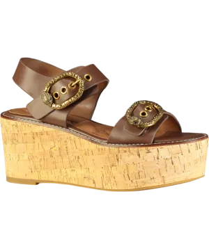 Kurt Geiger Brown Mayfair Flatform Sandals UK 6 EU 39 
