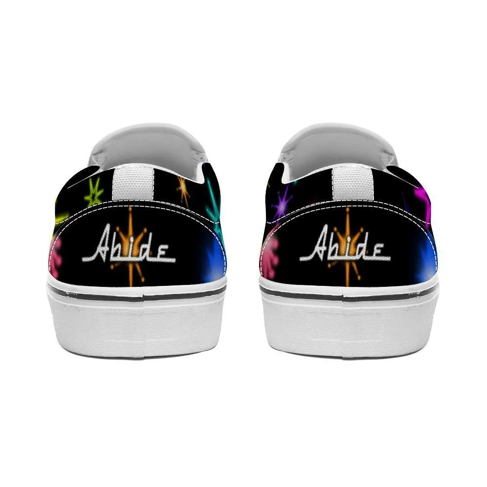Lebowski's Neon Stars | Lebowski Slip-on Sneakers