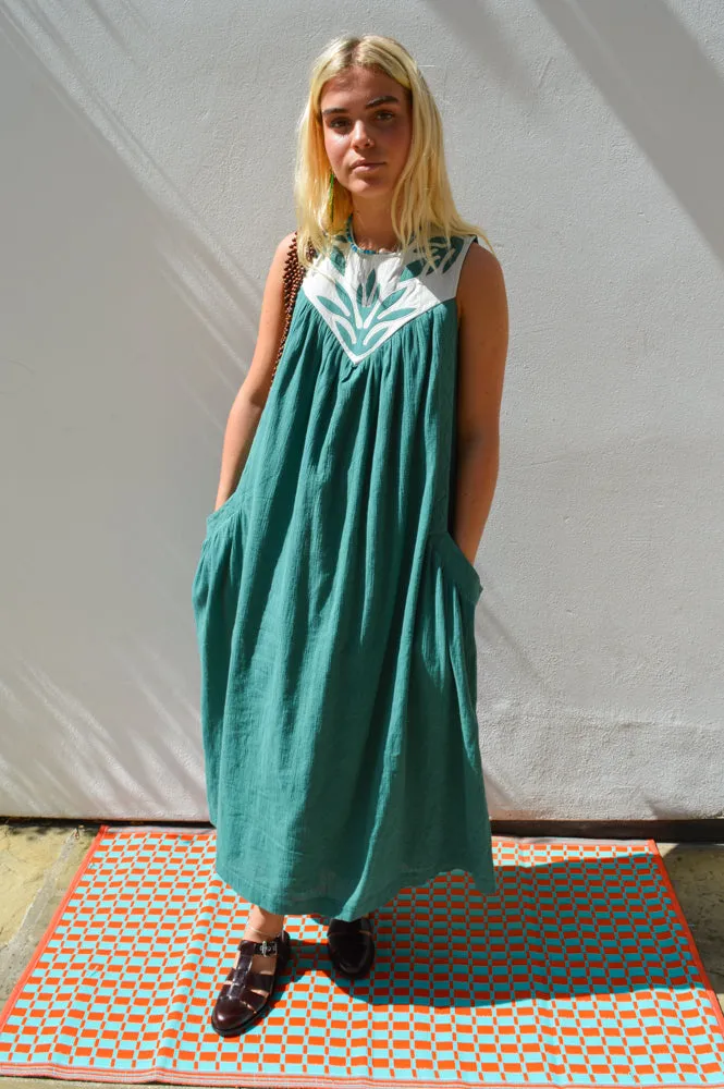 Leon & Harper Robeen Paros And Green Dress