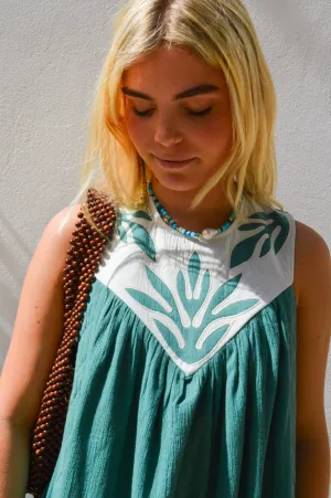 Leon & Harper Robeen Paros And Green Dress