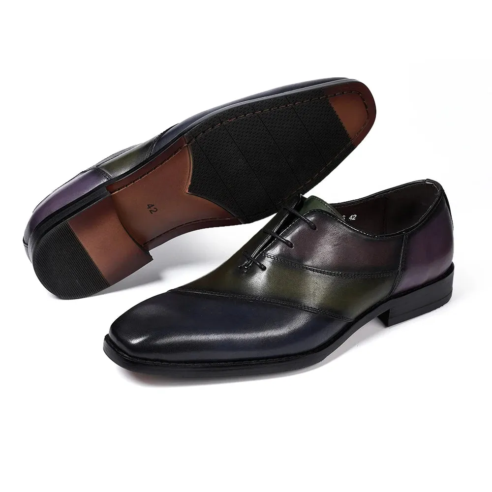 Men's Italian Style Oxfords Genuine Leather Dress Shoes