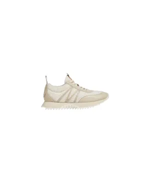 MONCLER PACEY LOW TOP SNEAKERS ECRU