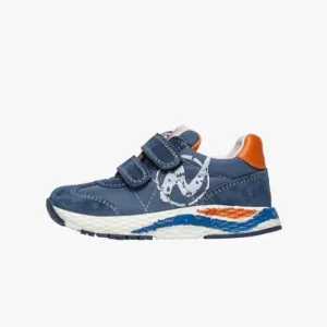 Naturino | Jesko VL Navy/Orange Suede Kids Sneakers