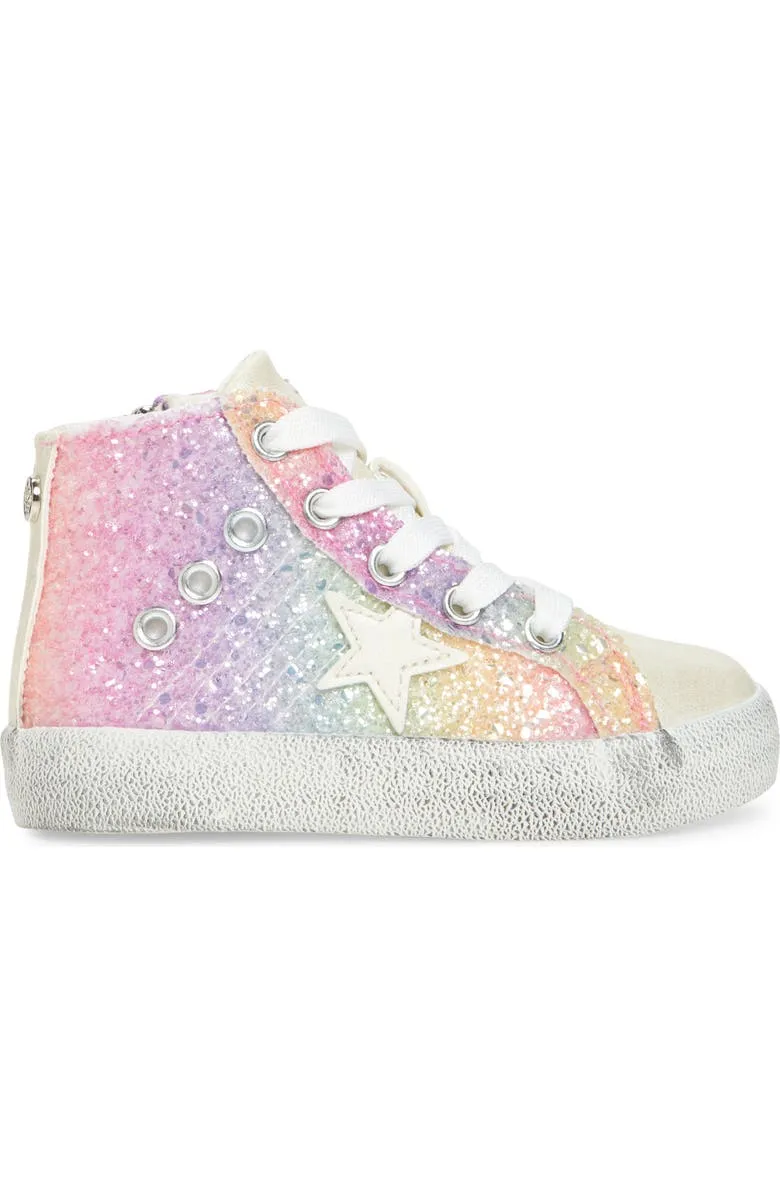 Nina Taralyn | Rainbow Zip/Lace Kids High Top Sneakers
