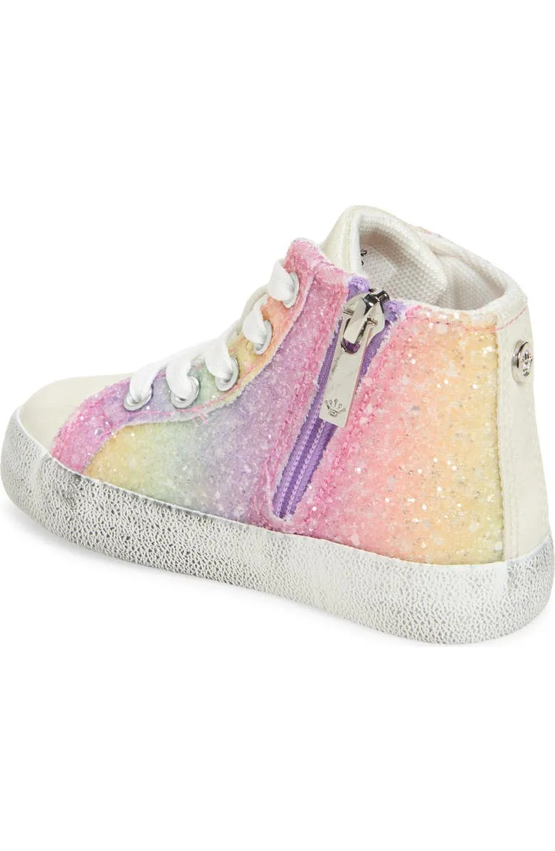 Nina Taralyn | Rainbow Zip/Lace Kids High Top Sneakers