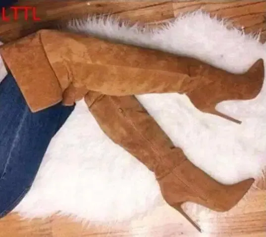 Over the knee high boots fashion mind Channeling major energy these thigh highs are the ultimate fit