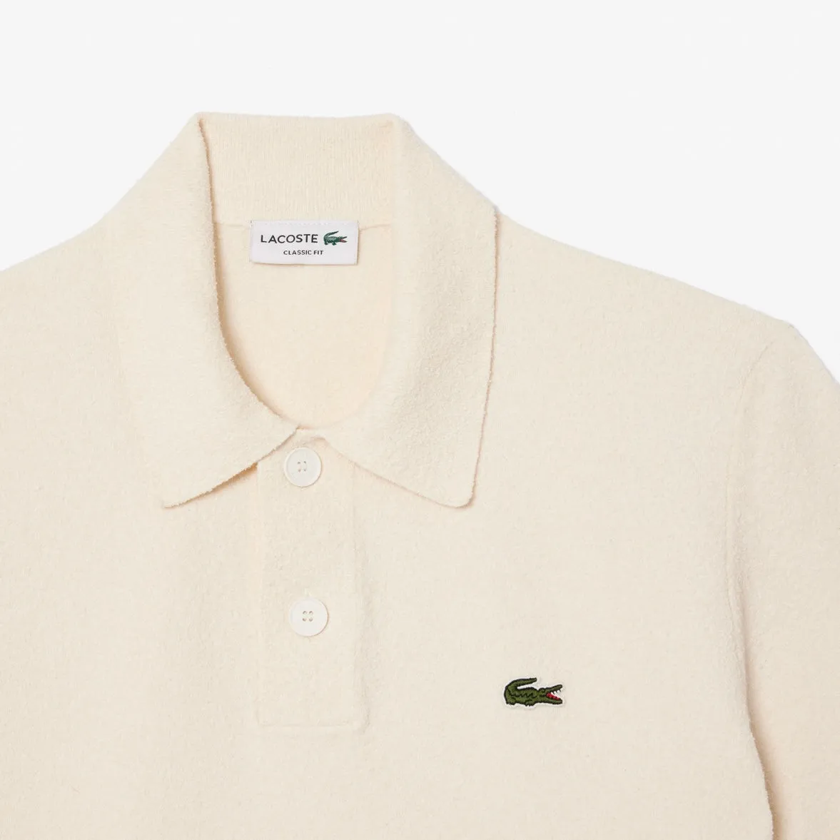 Polo Collar Cotton Blend Soft Knit Sweater