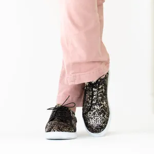 Roma P Black Leopard Print