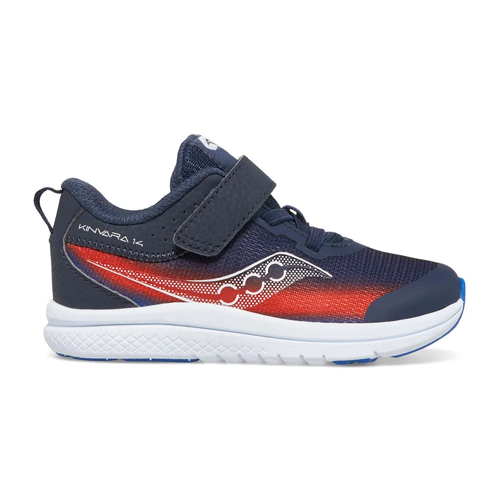 Saucony Kinvara 14 A/C | Navy/Red Little Kid Sneakers