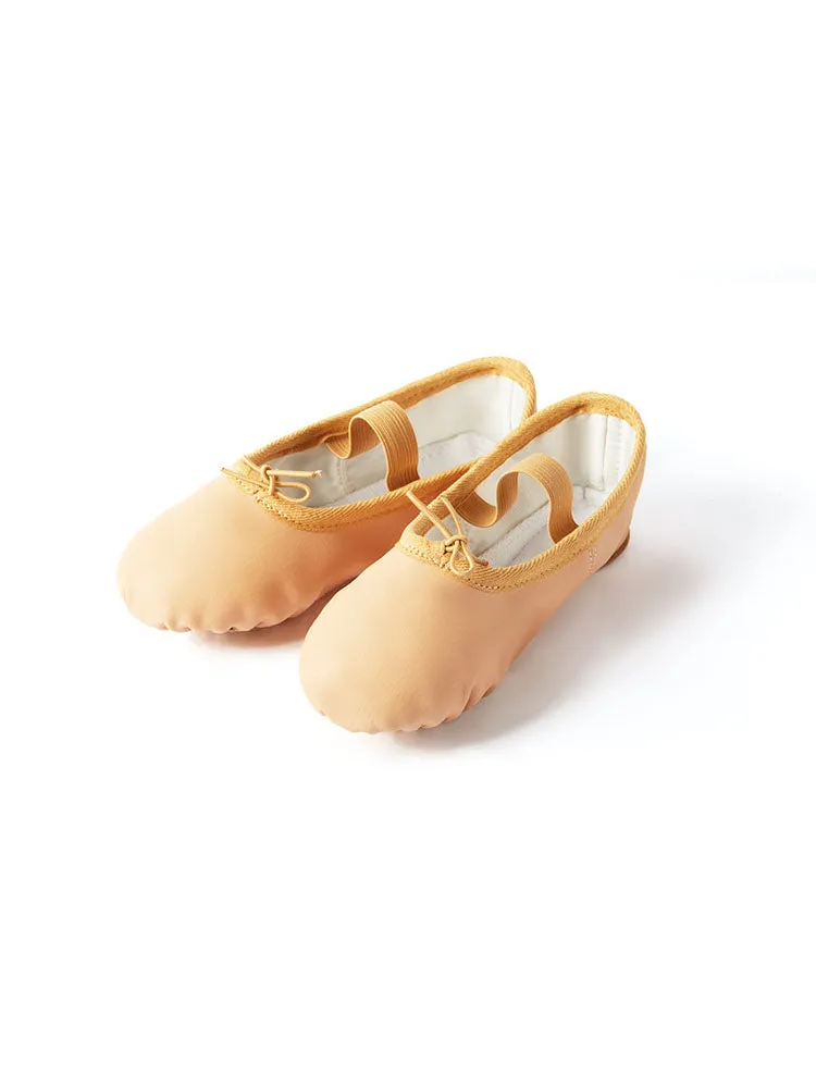 Soft Sole Ballet Dance Shoes PU Leather Exercise Shoes