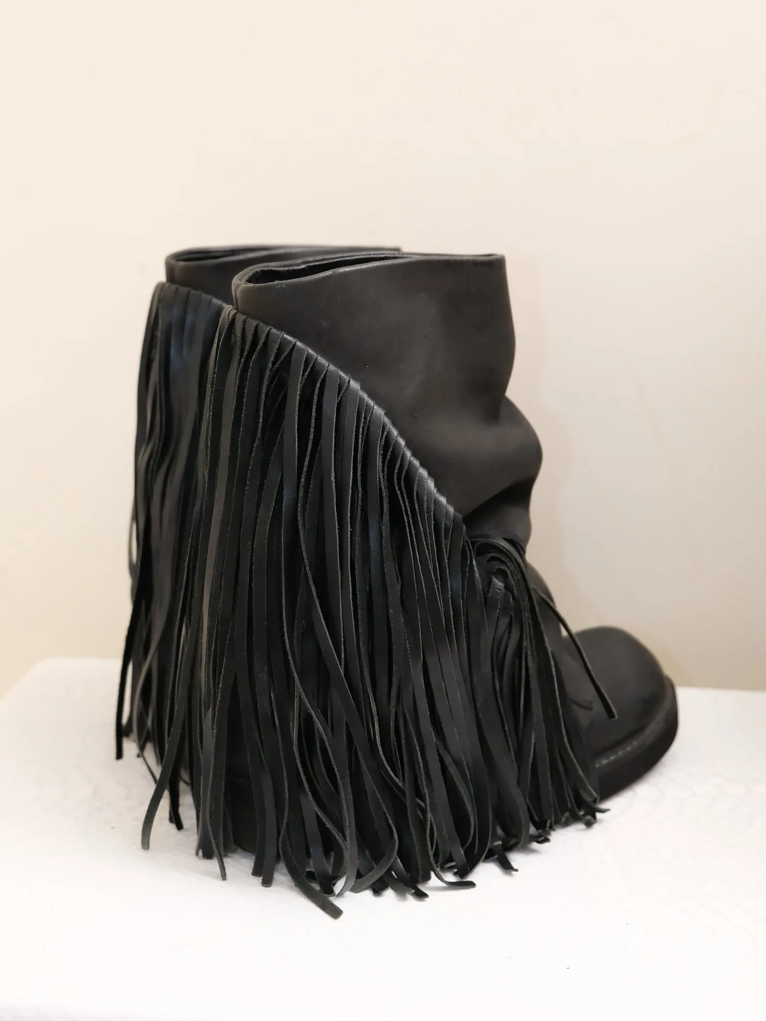    tassel wedge boots, EU38-39