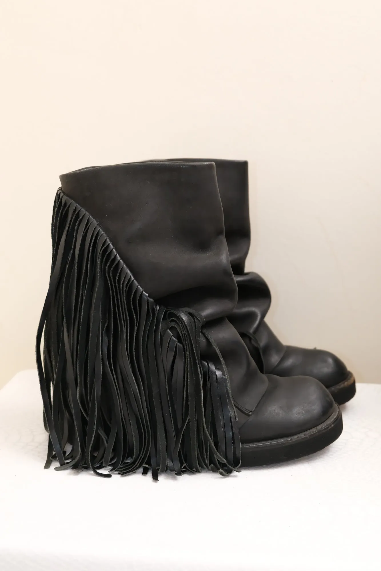   tassel wedge boots, EU38-39