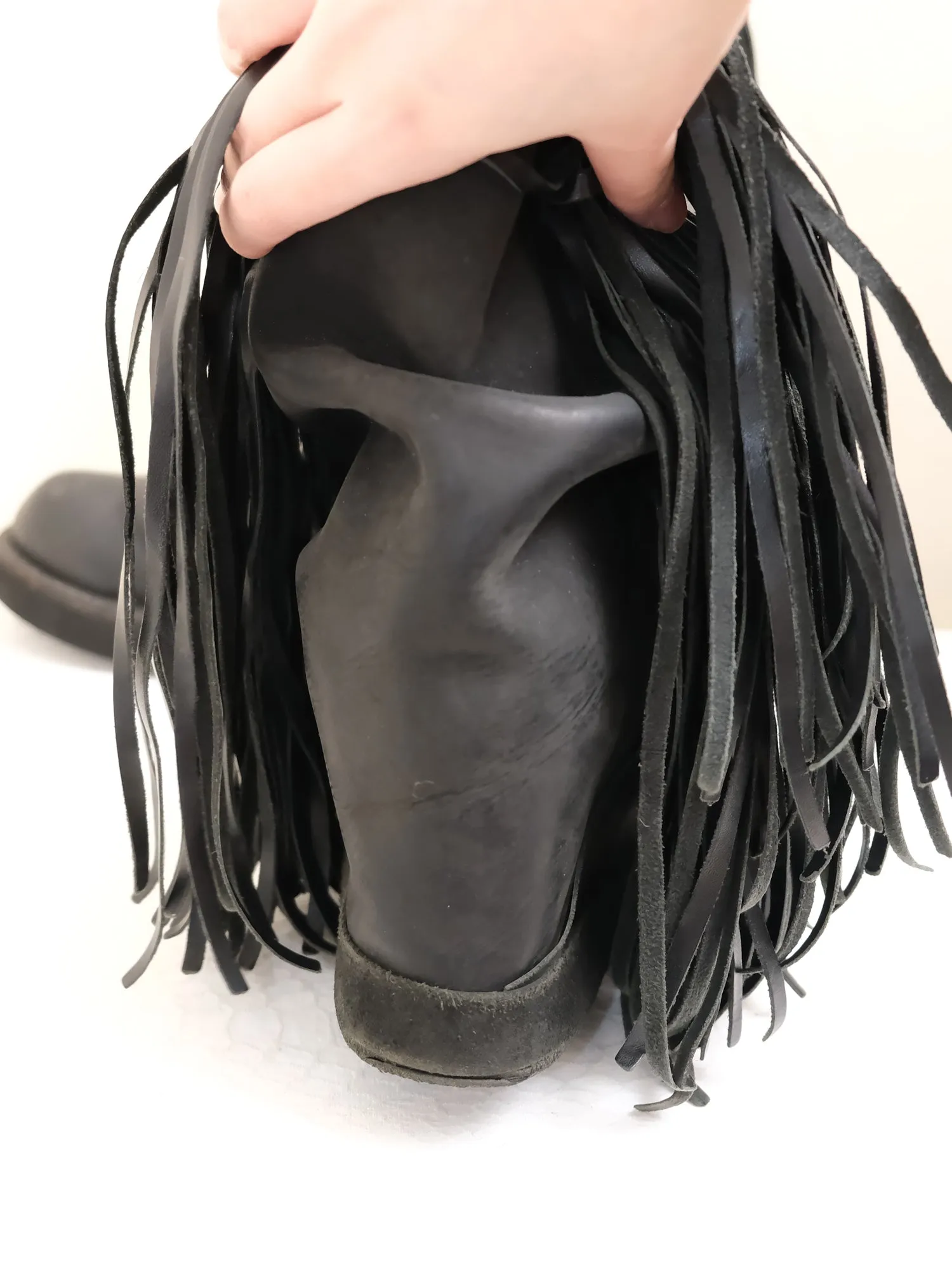    tassel wedge boots, EU38-39
