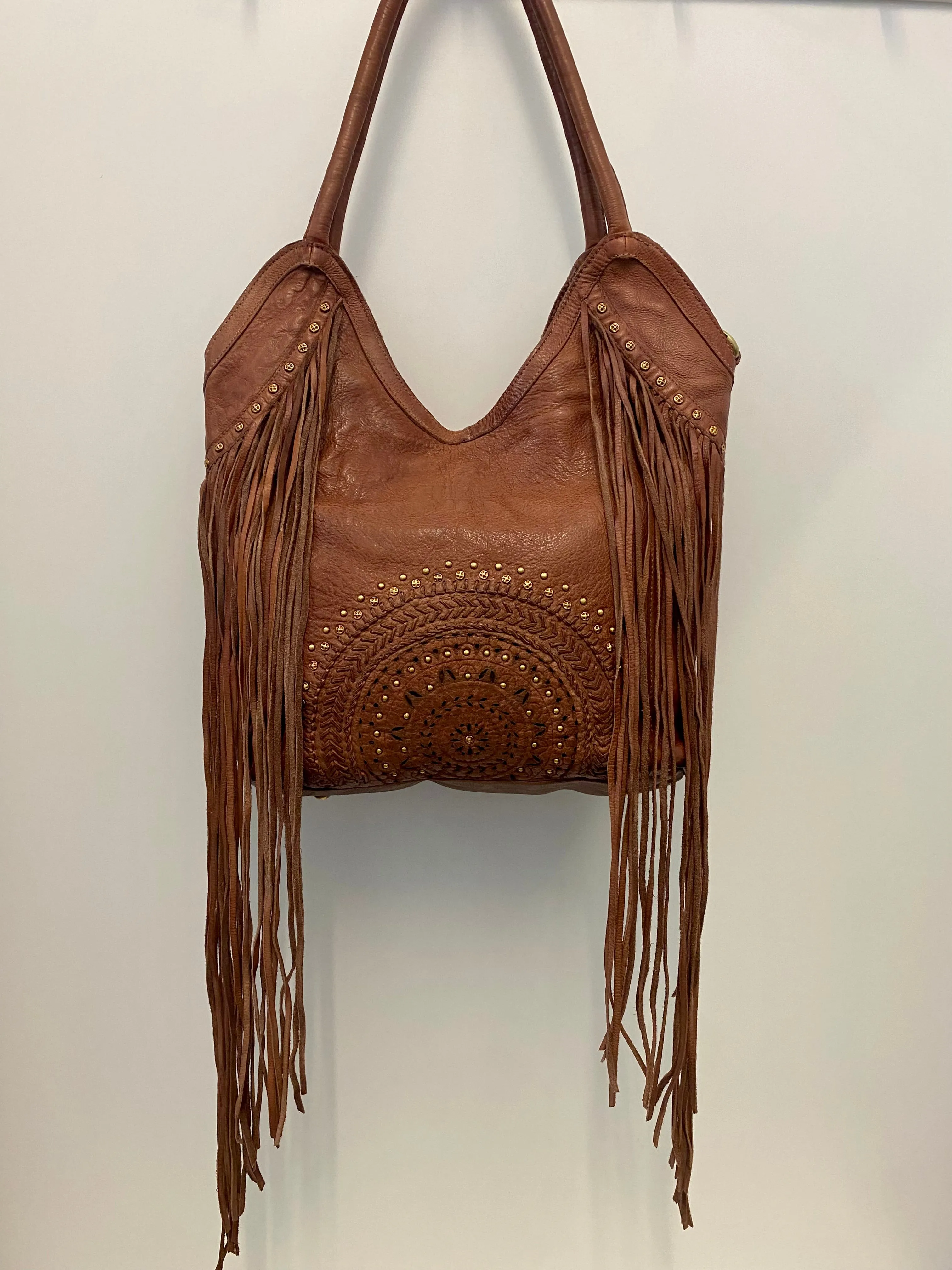 Wilder Tassel Tote - Oak