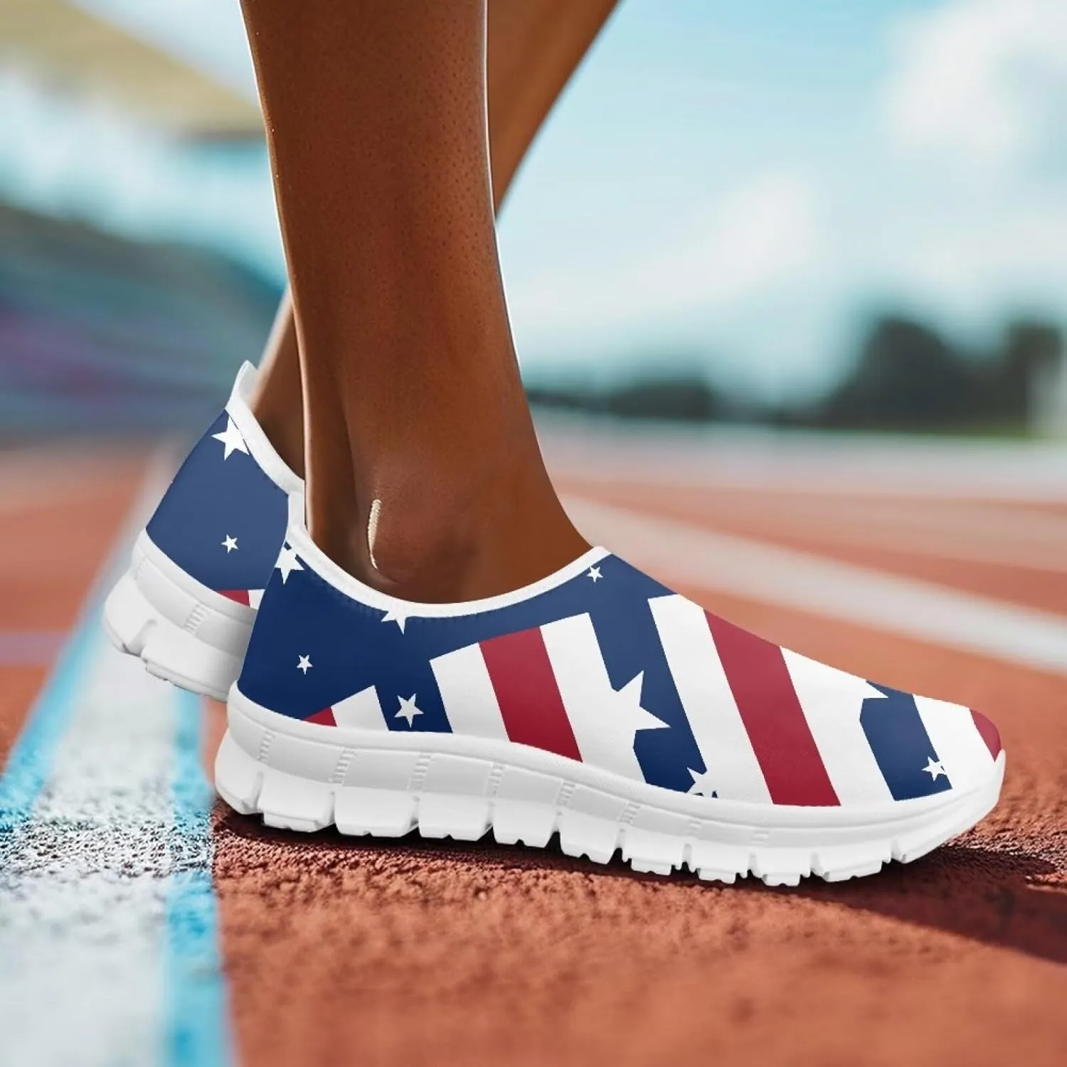Womens Outdoor Cycling Canvas Shoes Low Top Fashion Sneakers Slip on Walking ShoeWhite Sole