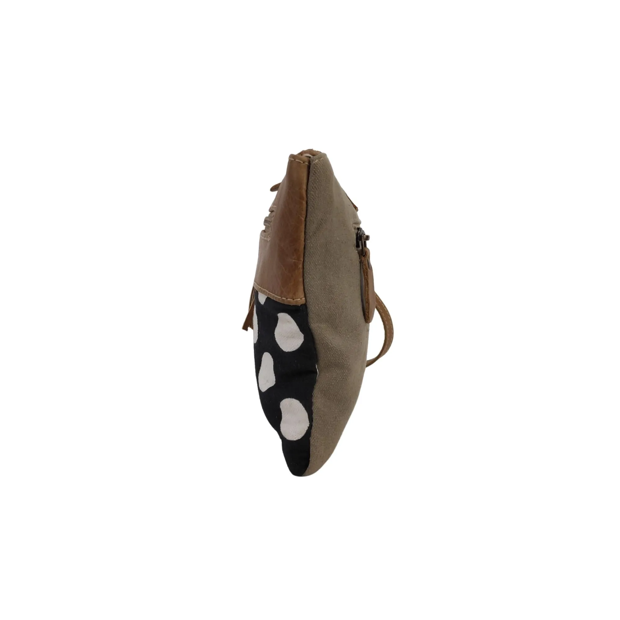 Womens Vintage Style Upcycled Spunky Pouch Wristlet Bag